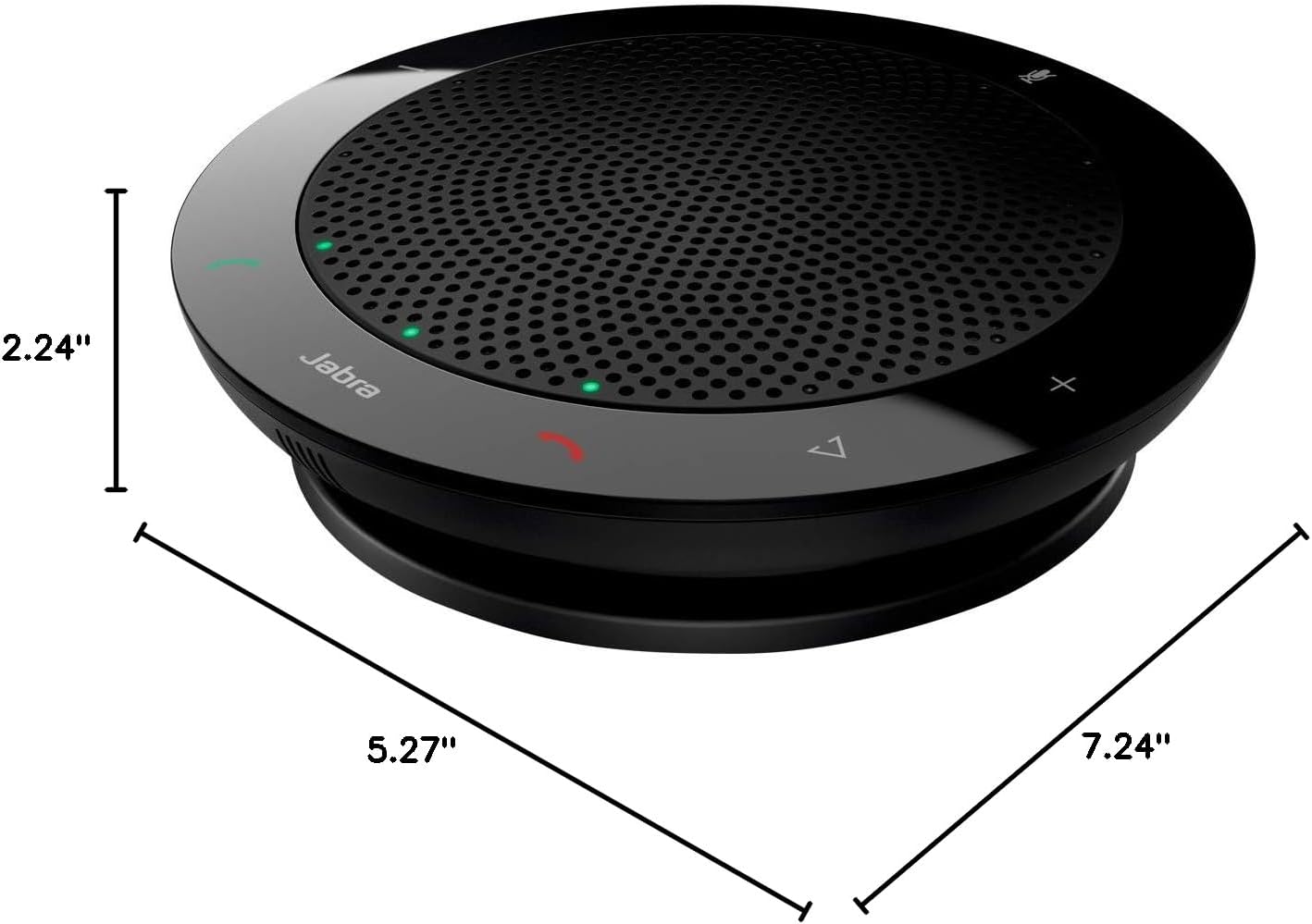 Jabra Speak 410 Corded Speakerphone for Softphones – Easy Setup, Portable USB Speaker for Holding Meetings Anywhere with Outstanding Sound Quality