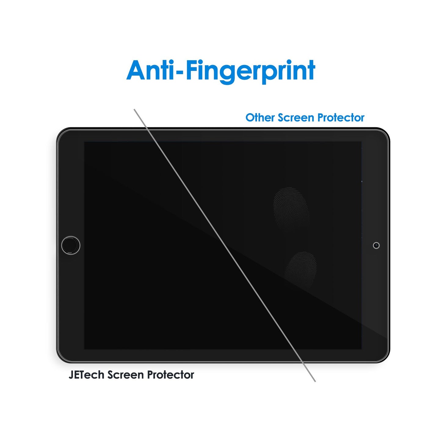 JETech Screen Protector for iPad (10.2-Inch, 2021/2020/2019 Model, 9/8/7 Generation), Tempered Glass Film, 1-Pack