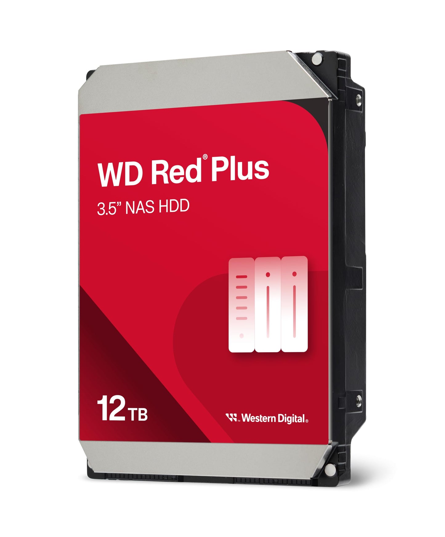 Western Digital 4TB WD Red Plus NAS Internal Hard Drive HDD - 5400 RPM, SATA 6 Gb/s, CMR, 128 MB Cache, 3.5" -WD40EFZX