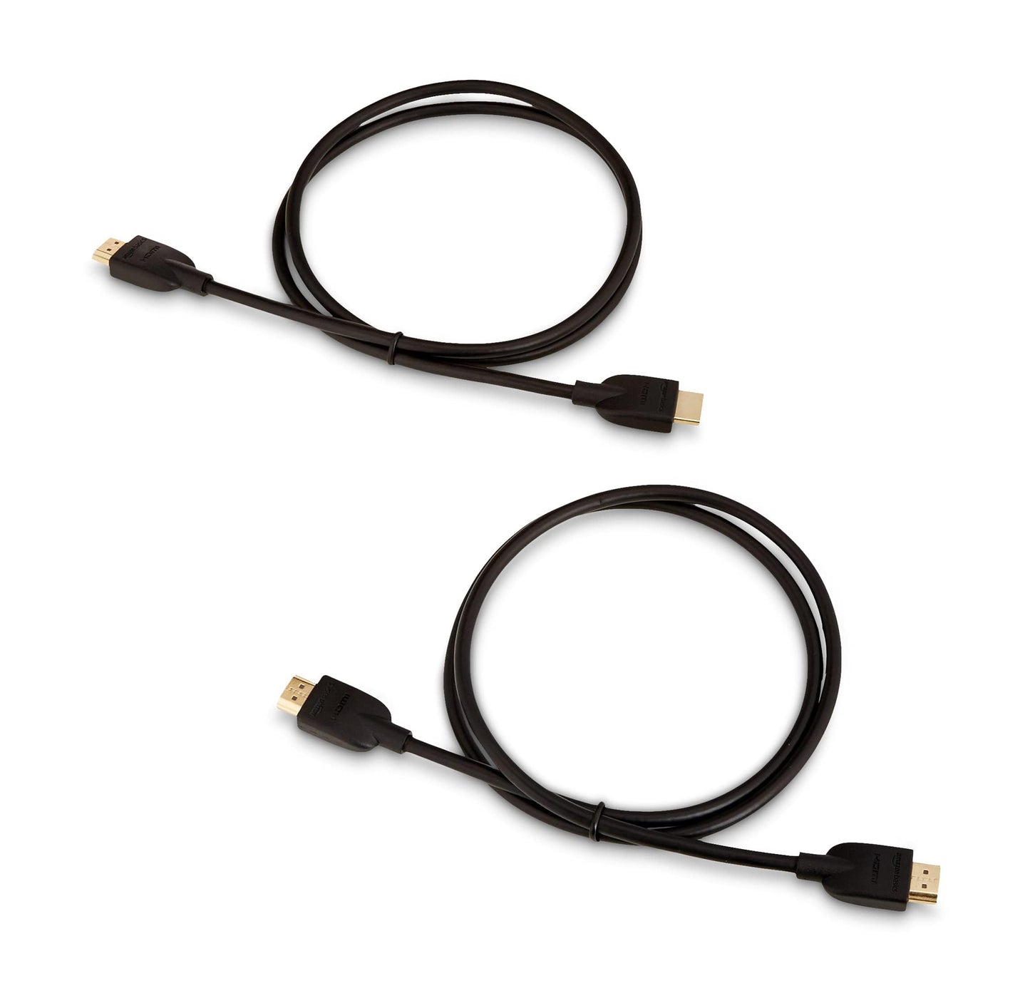Amazon Basics HDMI Cable, 6ft, 4K@60Hz, High-Speed 4K HDMI 2.0 Cord with Ethernet, 18Gbps, 2160p, 48 bit, Compatible with TV/PS5/Xbox/Roku/Blu-ray, Black