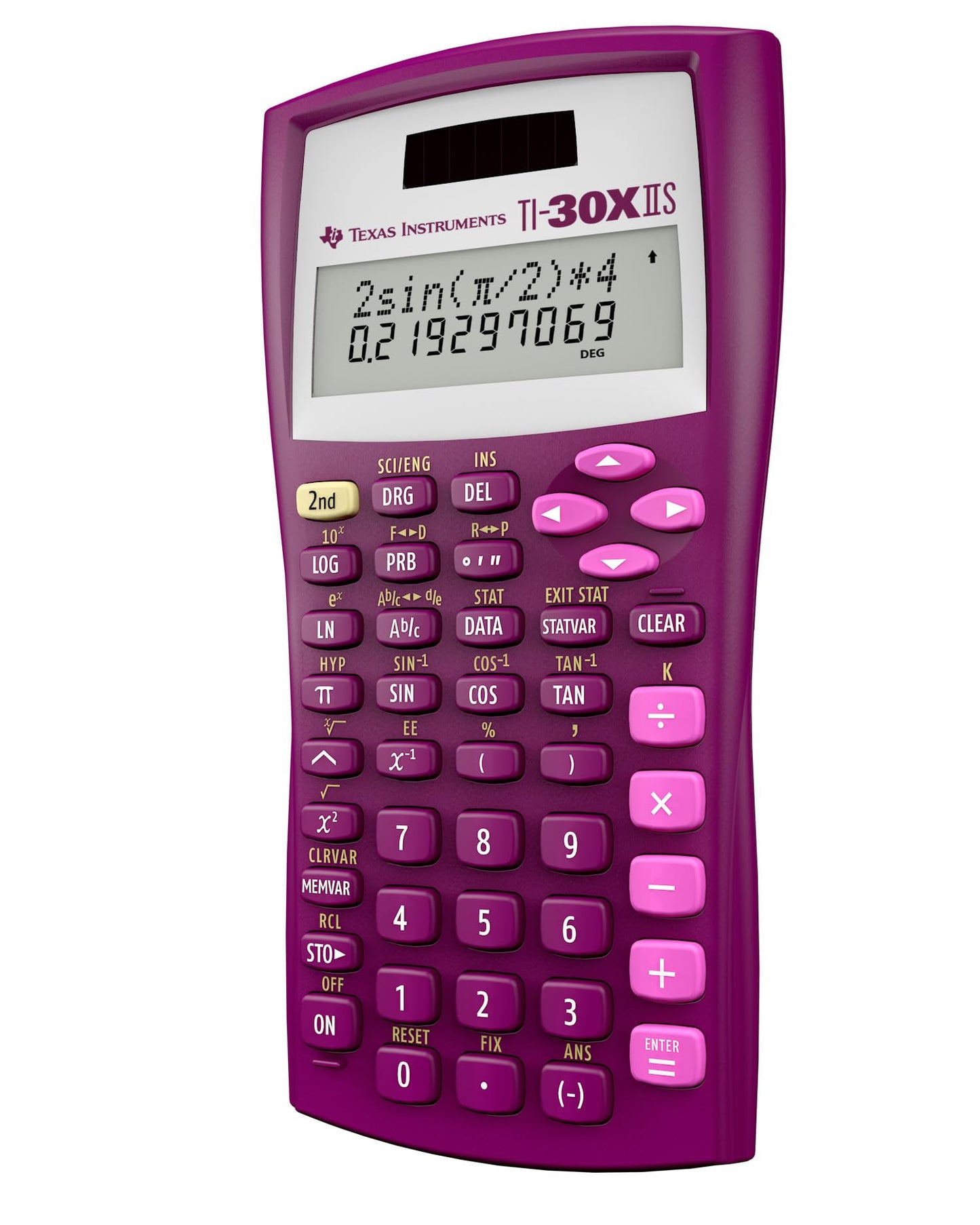 Texas Instruments TI-30XIIS Scientific Calculator, Black with Blue Accents (30XIIS/TBL/1L1/BK)