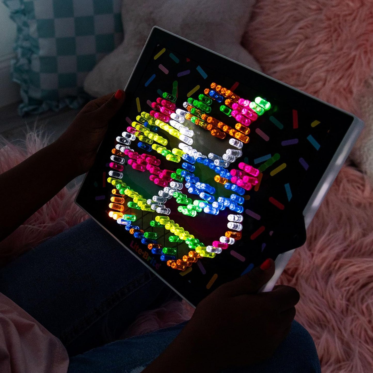 Lite Brite Classic, Favorite Retro Toy - Create Art with Light, STEM, Educational Learning, Holiday, Birthday, Gift, Boys, Kid, Toddler, Girls Age 4+