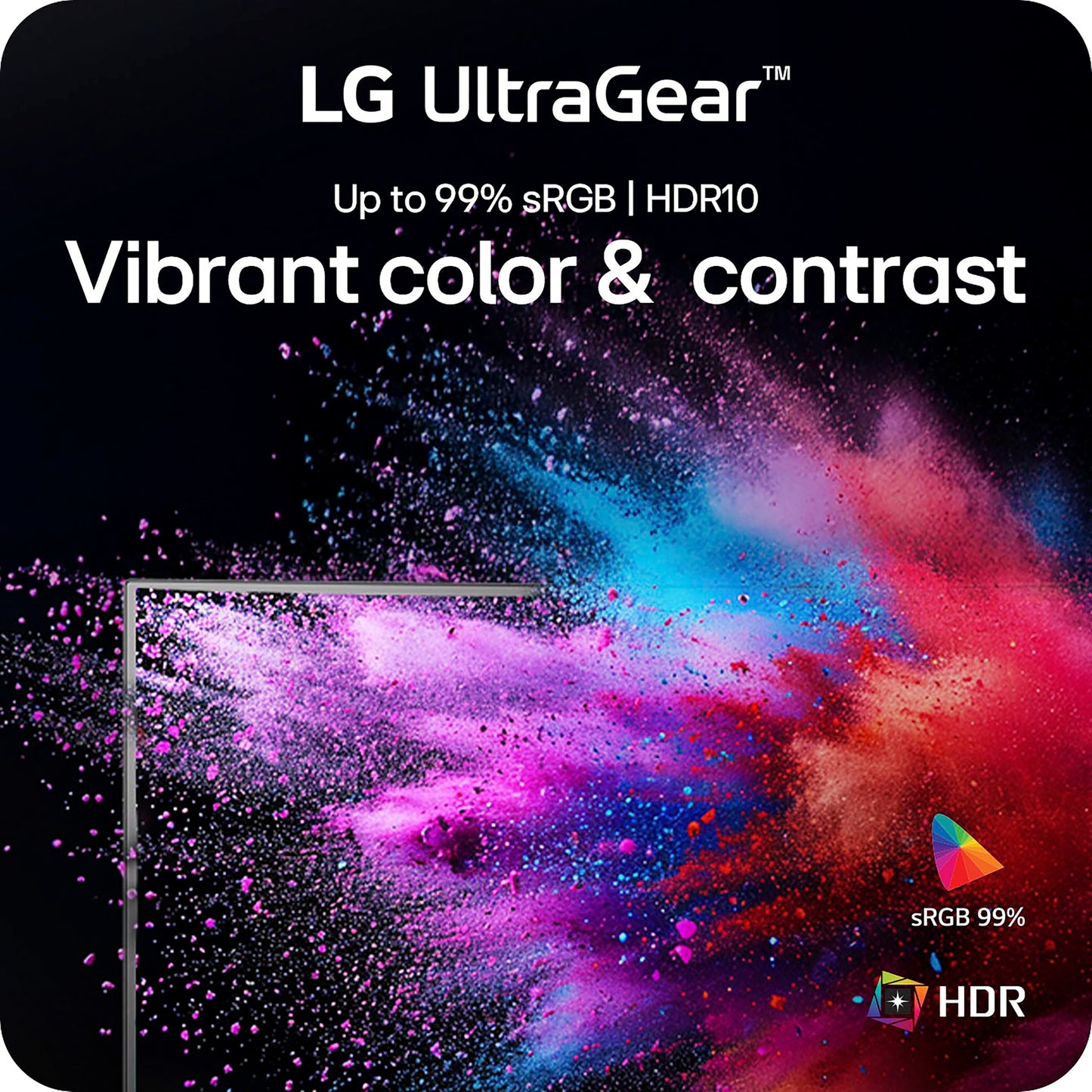 LG 27GL83A-B 27-Inch Ultragear QHD 2560 x 1440 IPS Gaming Monitor, 144Hz, 1ms (GtG), NVIDIA G-SYNC, AMD FreeSync, HDR10, HDMI, DisplayPort, Tilt/Height/Pivot Adjustable Stand, Black