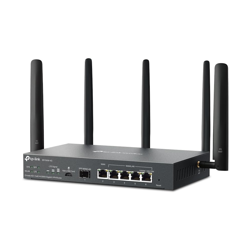 TP-Link ER605 V2 Wired Gigabit VPN Router, Up to 3 WAN Ethernet Ports + 1 USB WAN, SPI Firewall SMB Router, Omada SDN Integrated, Load Balance, Lightning Protection