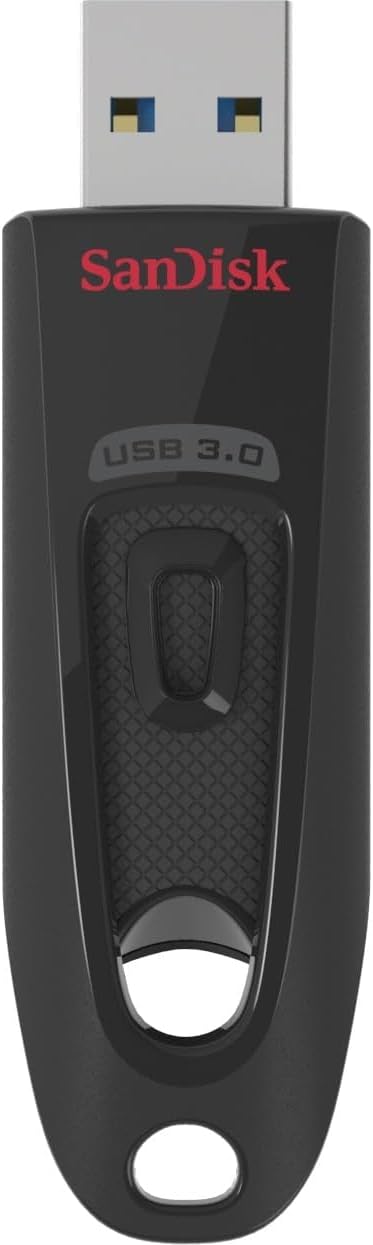 SANDISK 128GB Ultra, USB-A Flash Drive, Up to 100MB/s Read Speeds