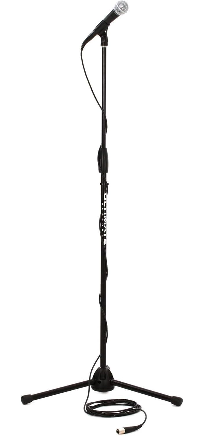 Shure SM58-LC Dynamic Vocal Microphone – Professional Handheld Cardioid XLR Mic for Singing, Live Performance, Studio Recording, Podcast & Broadcast, Black
