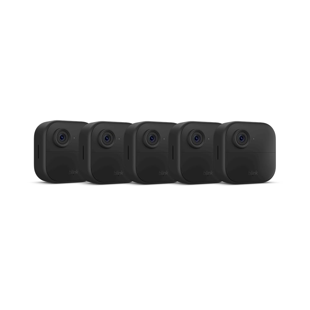 Blink Outdoor 4 – Wireless smart security camera, two-year battery, 1080p HD day and infrared night live view, two-way talk – 2 camera system