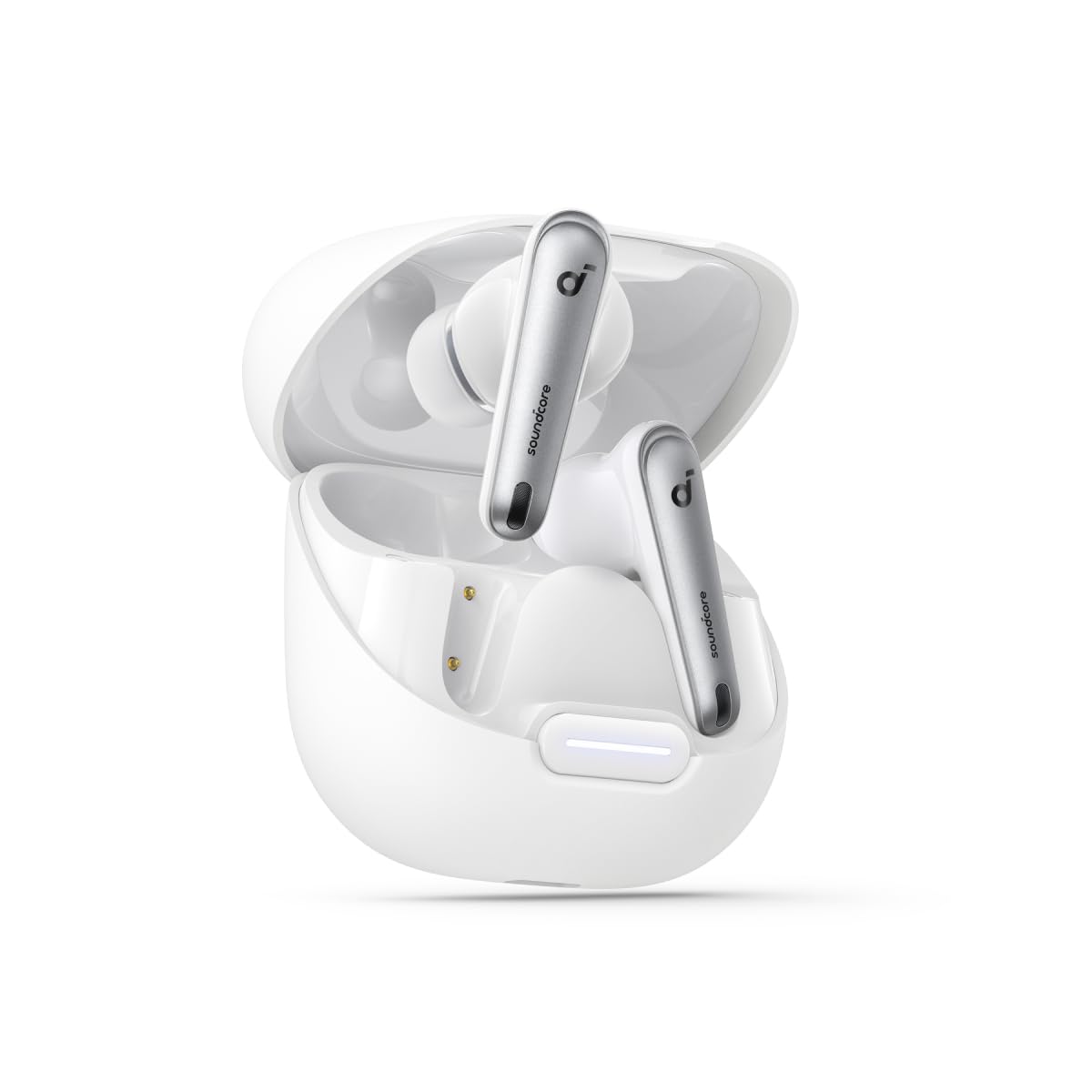 Soundcore by Anker Liberty 4 NC Wireless Noise Cancelling Earbuds, 98.5% Noise Reduction, Adaptive Noise Cancelling to Ears and Environment, Hi-Res Sound, 50H Battery, Wireless Charging (Renewed)