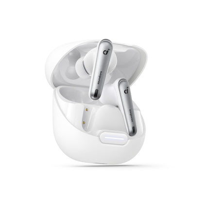 Soundcore by Anker Liberty 4 NC Wireless Noise Cancelling Earbuds, 98.5% Noise Reduction, Adaptive Noise Cancelling to Ears and Environment, Hi-Res Sound, 50H Battery, Wireless Charging (Renewed)