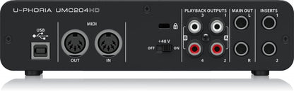 Behringer umc204hd 64-bit/192khzusb Soundcard (beringa-)