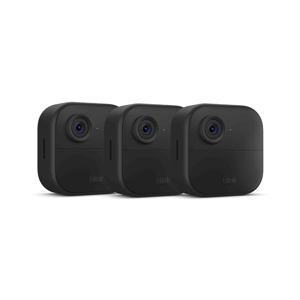 Blink Outdoor 4 – Wireless smart security camera, two-year battery, 1080p HD day and infrared night live view, two-way talk – 2 camera system