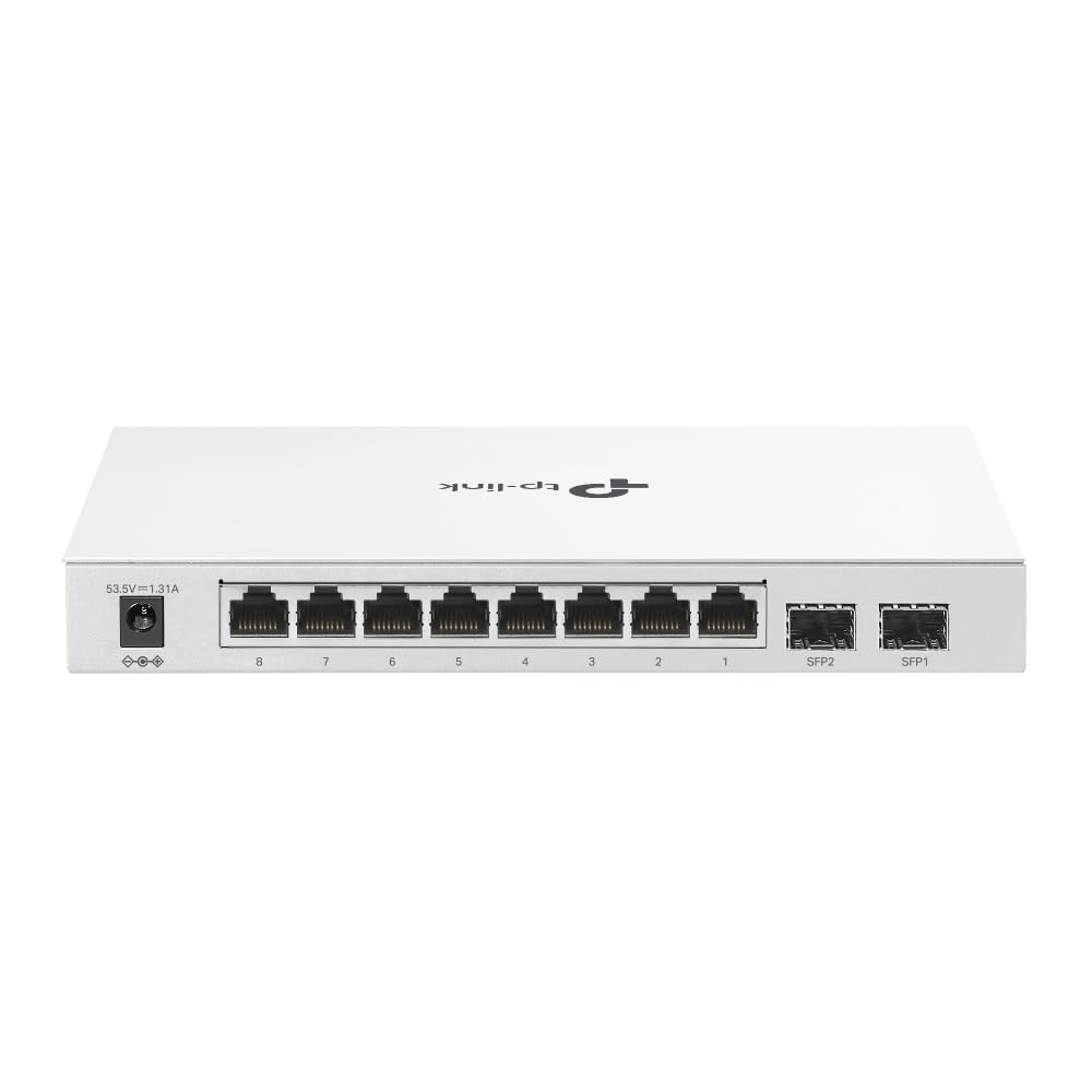 TP-Link TL-SG108S 8 Port Gigabit Ethernet Switch | Desktop/Wall-Mount | Plug & Play | Fanless | Sturdy Metal | 3 Year Manufacturer Warranty | 802.1p/DSCP QoS & IGMP Snooping | Compact Design