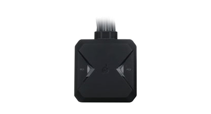 IOGEAR 2-Port USB HDMI Cabled KVM Switch - 1920 x 1200 60Hz - Hotkey or Remote Button Switch - 2.1 Stereo - USB 2.0 Mouse Port Can Be Used As USB Hub and USB Peripheral Sharing - Mac / Win - GCS62HU