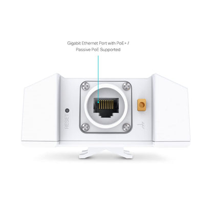 TP-Link Omada WiFi 6 Wireless Access Point - AX3000 Dual Band, 1G Port, PoE+ or DC Powered, DC Adapter Included, 5yr Warranty, Captive Portal, Mesh, WPA3, Roaming, Business WiFi Experience(EAP650)
