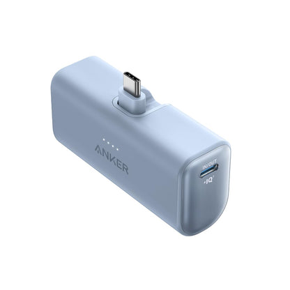Anker iPhone 17 Portable Charger, Nano Power Bank with Built-in USB C Connector, 5,000mAh Portable Charger 22.5W, for iPhone 17/16/15 Series, Samsung S22/23 Series, iPad Pro/Air, AirPods, and More