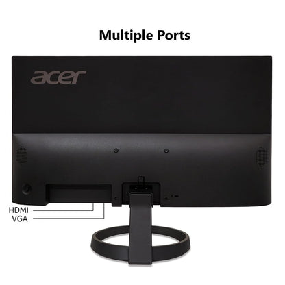 acer 23.8” Full HD 1920 x 1080 IPS Zero Frame Home Office Computer Monitor - 178° Wide View Angle - 16.7M - NTSC 72% Color Gamut - Low Blue Light - Tilt Compatible - VGA HDMI DVI R240HY bidx