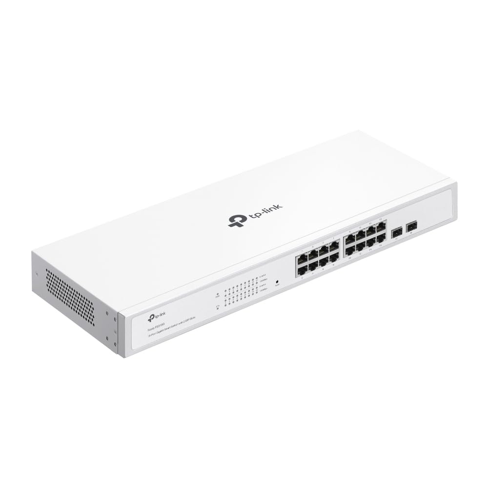 TP-Link TL-SG108S 8 Port Gigabit Ethernet Switch | Desktop/Wall-Mount | Plug & Play | Fanless | Sturdy Metal | 3 Year Manufacturer Warranty | 802.1p/DSCP QoS & IGMP Snooping | Compact Design