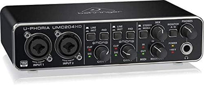 Behringer umc204hd 64-bit/192khzusb Soundcard (beringa-)