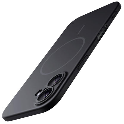 JETech Magnetic Slim Case for iPhone 17 Pro Max 6.9-Inch, Compatible with MagSafe, Ultra-Thin Lightweight Minimalist Phone Cover with Matte Finish and Full Camera Lens Protection (Black)