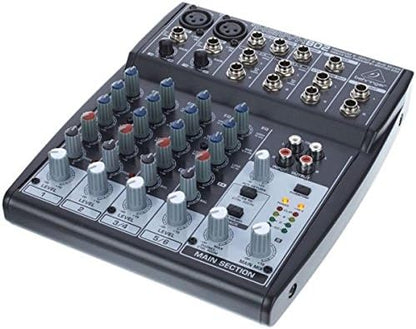 Behringer Xenyx 802 Premium 8-Input 2-Bus Mixer with Xenyx Mic Preamps and British EQs