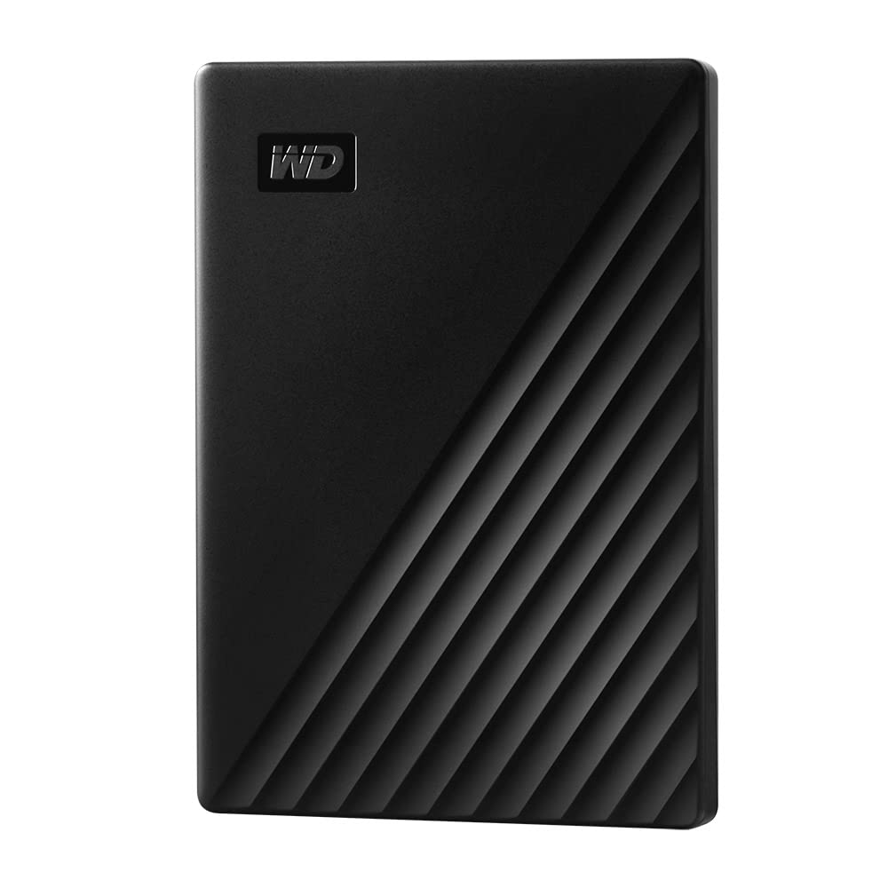WD 5TB My Passport, Portable External Hard Drive, Black, backup software with defense against ransomware, and password protection, USB 3.1/USB 3.0 compatible - WDBPKJ0050BBK-WESN