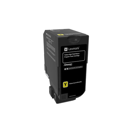Lexmark 74C1HY0 Unison Toner Cartridge, Yellow, 1 Size