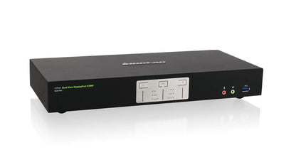 IOGEAR 2-Port USB HDMI Cabled KVM Switch - 1920 x 1200 60Hz - Hotkey or Remote Button Switch - 2.1 Stereo - USB 2.0 Mouse Port Can Be Used As USB Hub and USB Peripheral Sharing - Mac / Win - GCS62HU