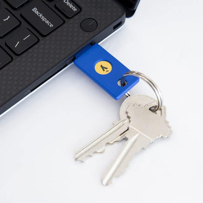 Yubico FIDO Security Key NFC and USB - Two Factor Authentication, Fits USB-A Ports and Works with Supported NFC Mobile Devices – FIDO U2F and FIDO2 Certified - More Than a Password