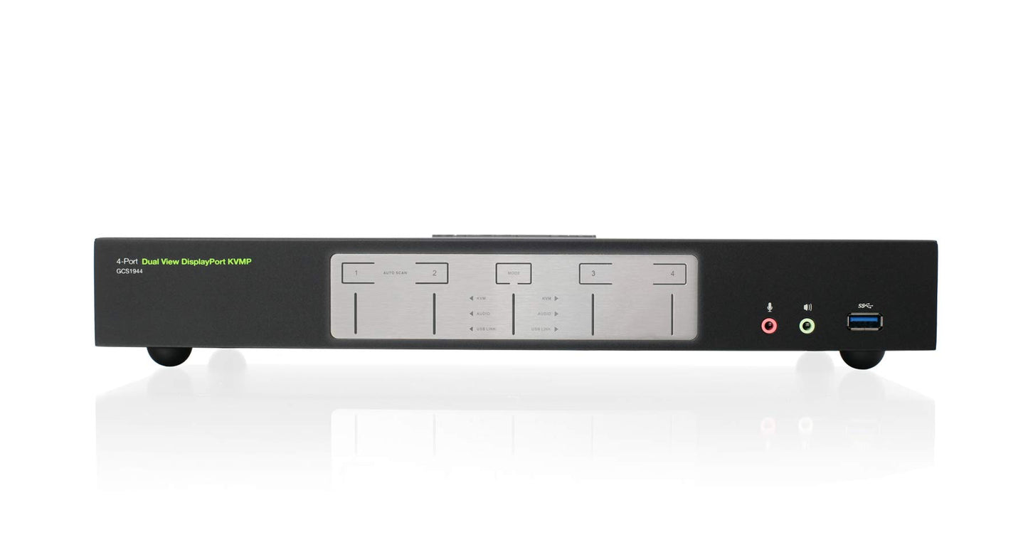 IOGEAR 2-Port USB HDMI Cabled KVM Switch - 1920 x 1200 60Hz - Hotkey or Remote Button Switch - 2.1 Stereo - USB 2.0 Mouse Port Can Be Used As USB Hub and USB Peripheral Sharing - Mac / Win - GCS62HU