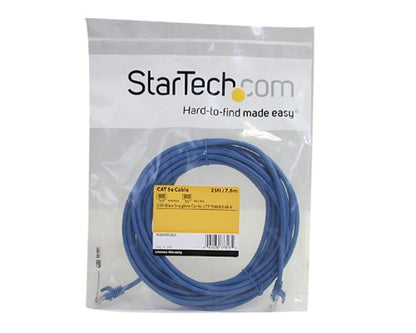 StarTech.com 3 ft. (0.9 m) Cat5e Ethernet Cable - Power Over Ethernet - Snagless - Blue - Ethernet Network Cable (RJ45PATCH3)