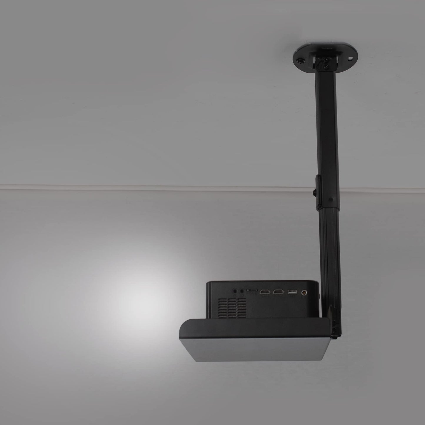 VIVO Universal Extending Ceiling Projector Mount, Height Adjustable Projection, White, MOUNT-VP02W