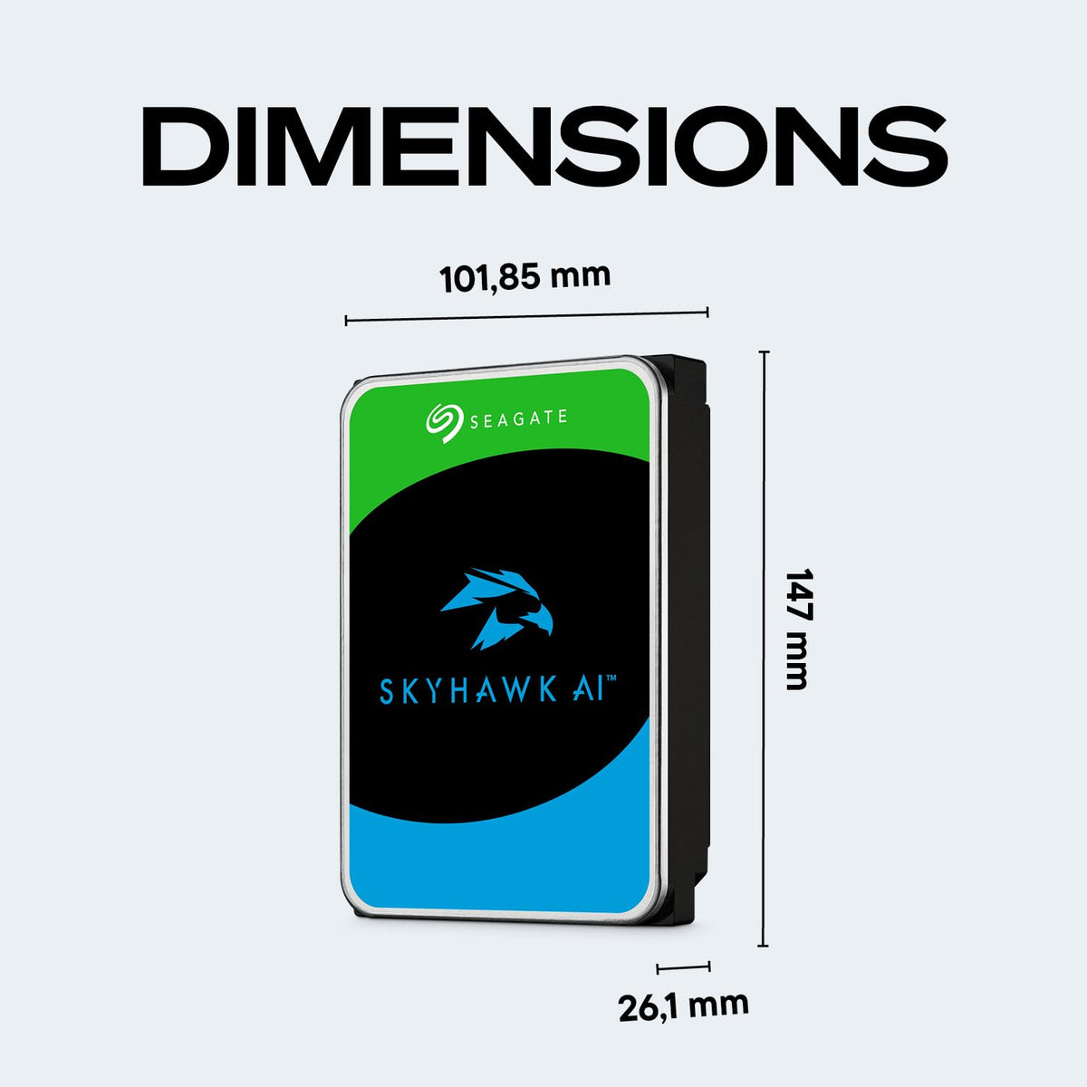 Seagate Skyhawk 4TB Video Internal Hard Drive HDD – 3.5 Inch SATA 6Gb/s 64MB Cache for DVR NVR Security Camera System with Drive Health Management and in-House Rescue Services (ST4000VXZ16/016)