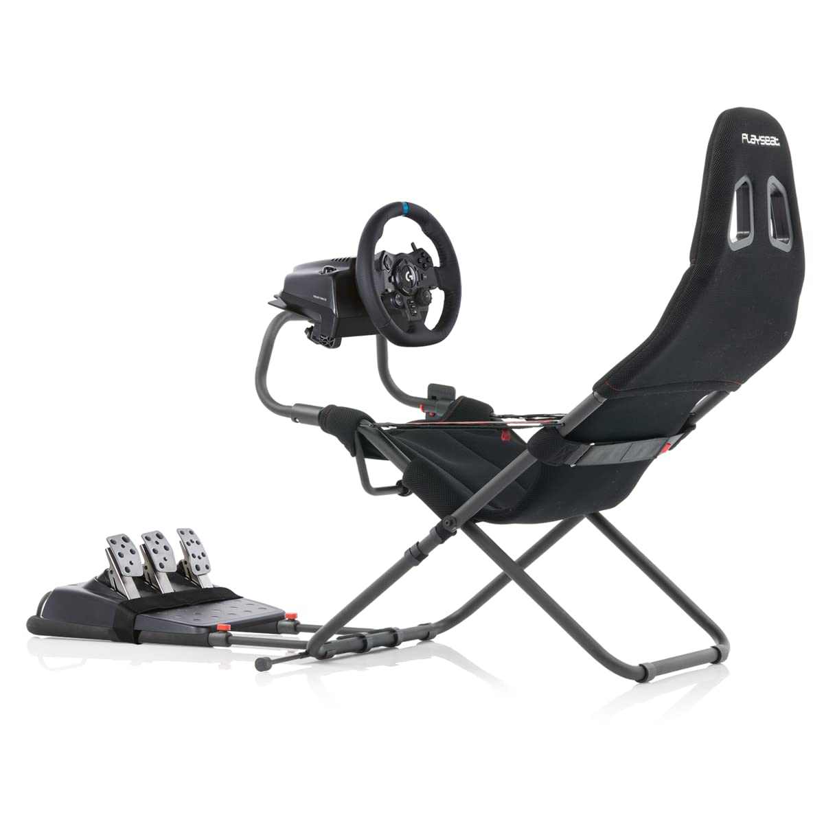 Playseat Trophy Sim Racing Cockpit | High Performance Racing Simulator Cockpit | Supports Direct Drive | Compatible with All Steering Wheels & Pedals on the Market | Supports PC & Console | Black