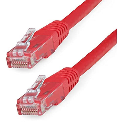 StarTech 6ft CAT6 Ethernet Cable - White CAT 6 Gigabit Ethernet Wire -250Mhz 100W PoE RJ45 UTP Molded Network Patch Cord with Strain Relief (C6PATCH6WH)
