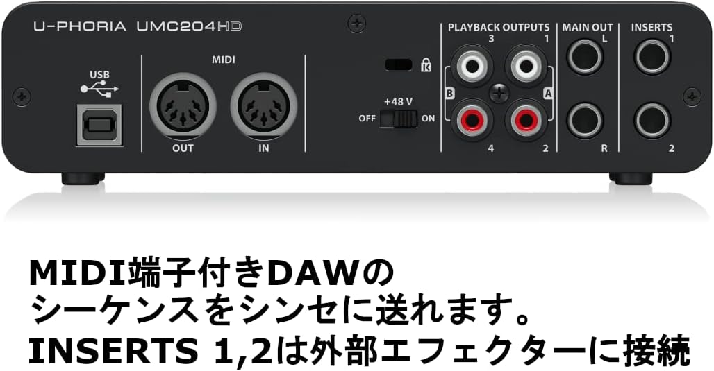 Behringer umc204hd 64-bit/192khzusb Soundcard (beringa-)