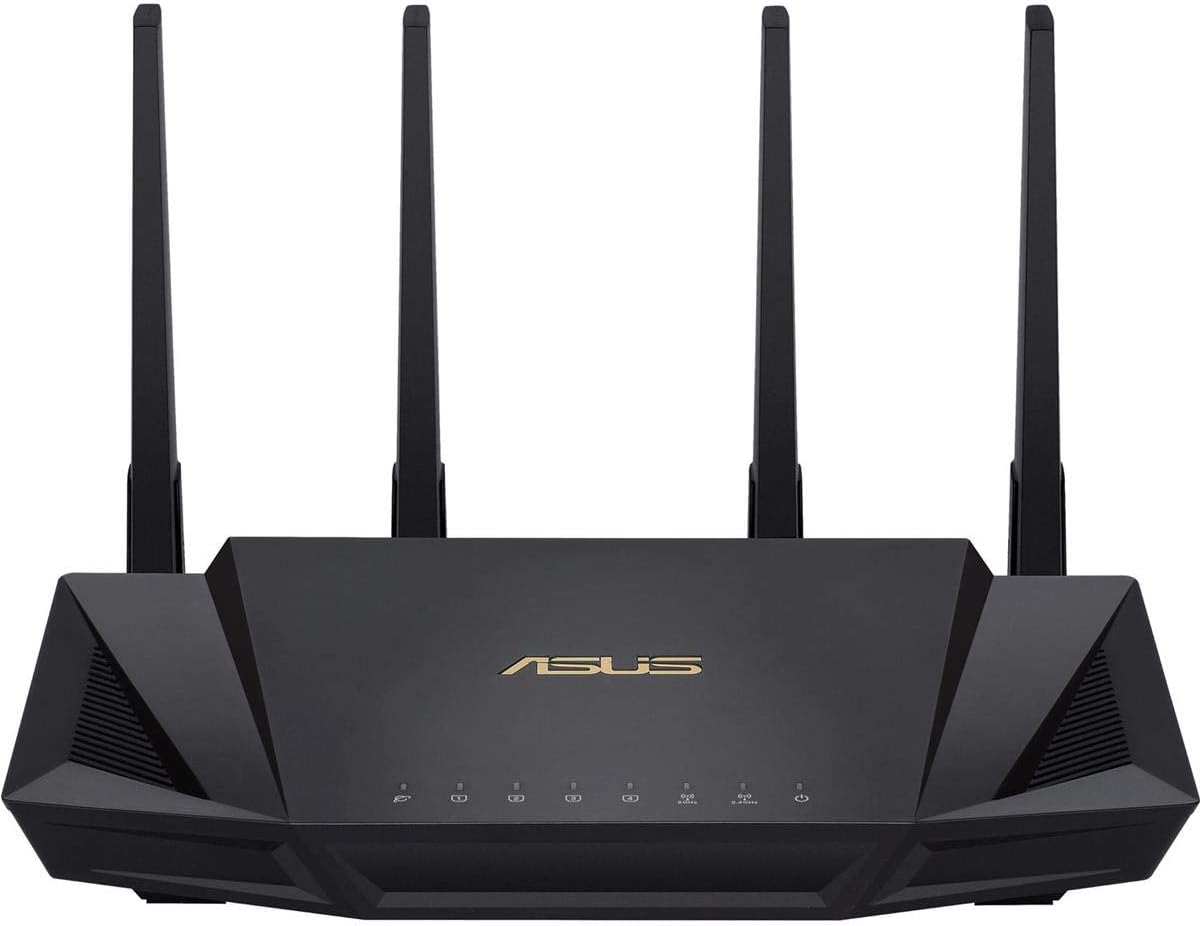 ASUS RT-AX58U Dual Band WIFI Router (RT-AX3000) (Renewed)