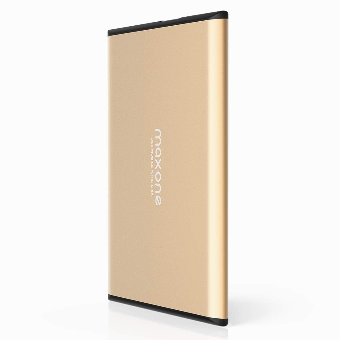 Maxone 500GB Ultra Slim Portable External Hard Drive HDD USB 3.0 Compatible with PC, Laptop, Charcoal Grey