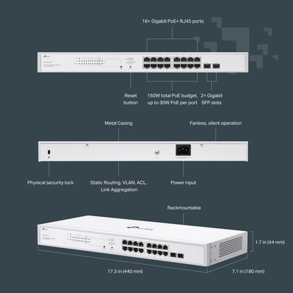 TP-Link TL-SG108S 8 Port Gigabit Ethernet Switch | Desktop/Wall-Mount | Plug & Play | Fanless | Sturdy Metal | 3 Year Manufacturer Warranty | 802.1p/DSCP QoS & IGMP Snooping | Compact Design