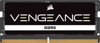 CORSAIR Vengeance SODIMM DDR5 RAM 16GB (1x16GB) 4800MHz CL40-40-40-77 1.1V Intel AMD Laptop Notebook Memory - Black (CMSX16GX5M1A4800C40)