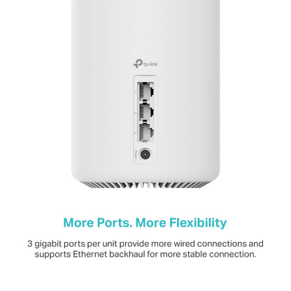 TP-Link Deco XE75 AXE5400 Tri-Band WiFi 6E Mesh System - Covers up to 5500 Sq.Ft, Replaces WiFi Router and Extender, AI-Driven Mesh, 6GHz Band, 2-Pack