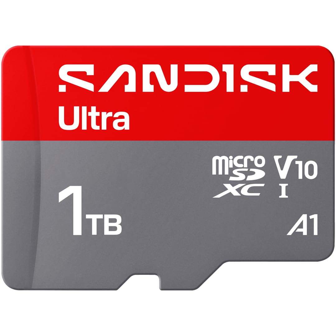 SANDISK 256GB Ultra microSD Card + Adapter, Up to 150MB/s Read Speeds