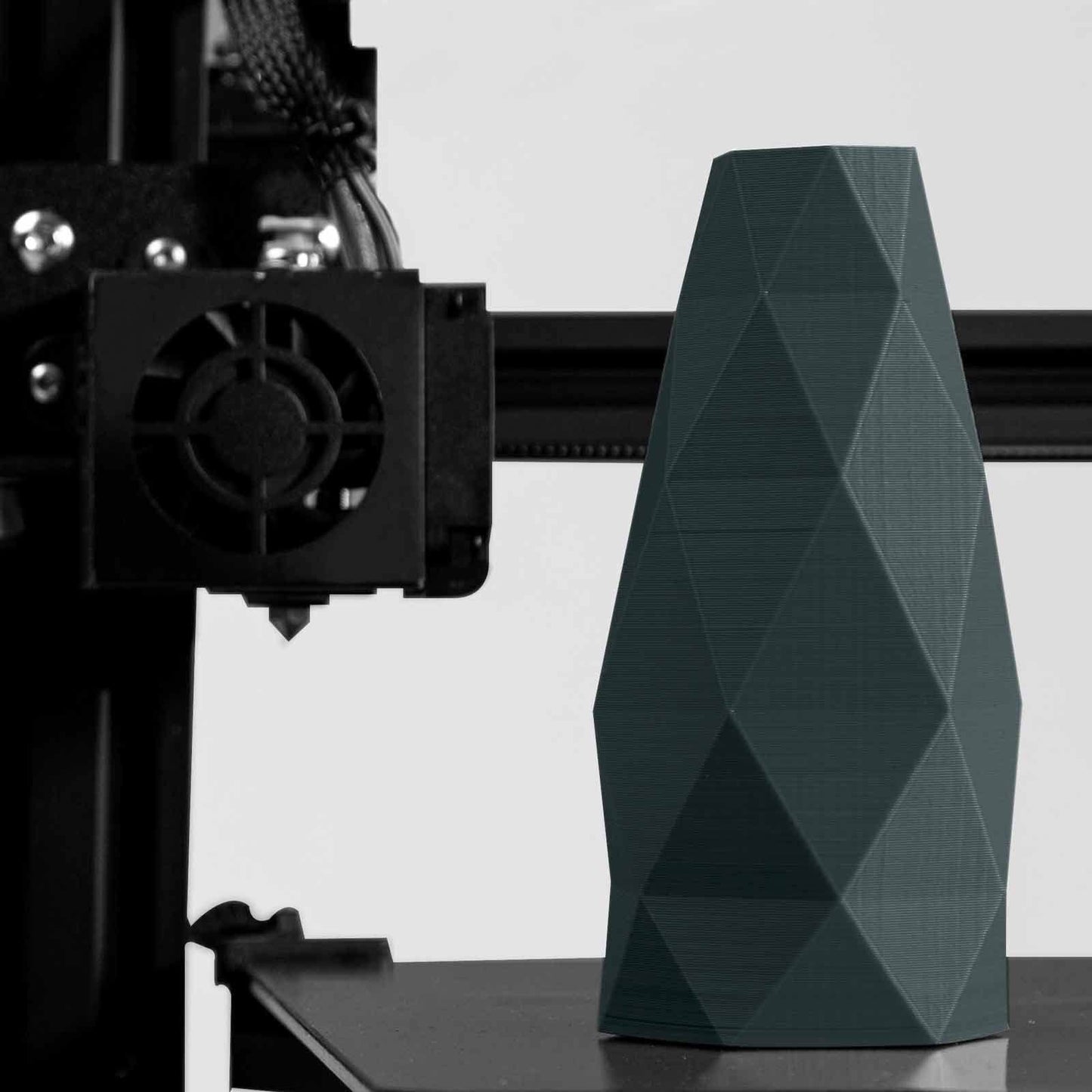 HATCHBOX 1.75mm Black PLA 3D Printer Filament, 1 KG Spool, Dimensional Accuracy +/- 0.03 mm, 3D Printing Filament