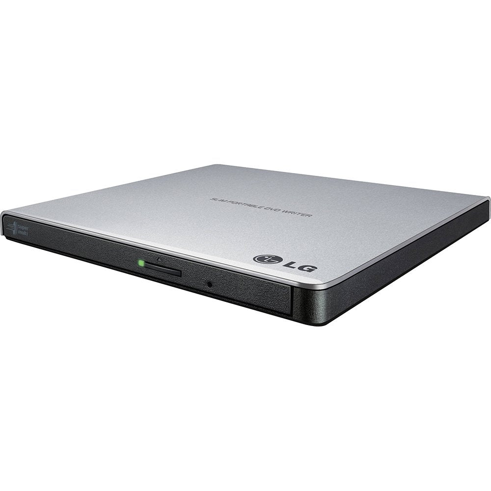 LG GP65NB60 8X USB 2.0 Super Multi Ultra Slim Portable DVD Writer Drive +/-RW External Drive with M-DISC Support - Black