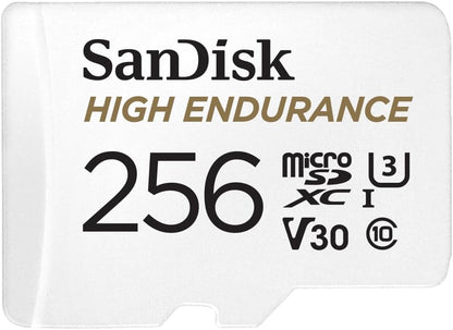SANDISK 256GB High Endurance microSD Card + Adapter