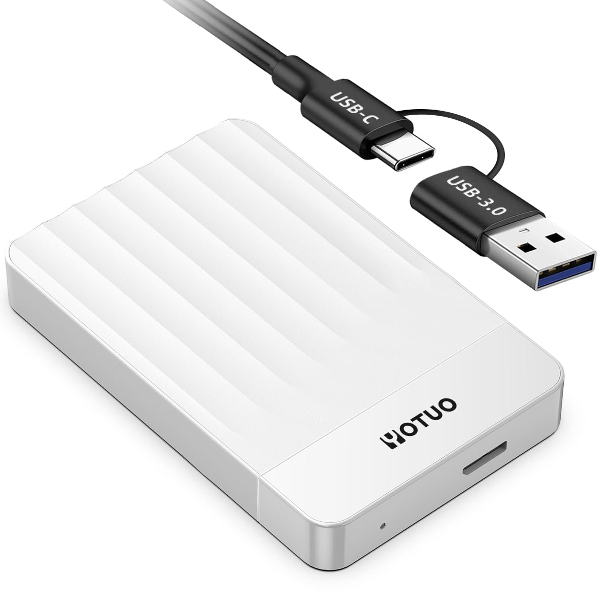 YOTUO 500GB External Hard Drive, Portable Storage Expansion HDD, USB 3.0 & USB-C for PC, Mac, Desktop, Laptop, Smartphone, PS4, Xbox One, Xbox 360, Office & Game Black