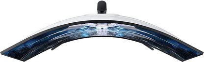 SAMSUNG 49" Odyssey Neo G9 Series G95NA 4K UHD Curved Gaming Monitor, 240Hz, 1ms, Mini LED Display, G-Sync and FreeSync Premium Pro, LS49AG952NNXZA, White & Black