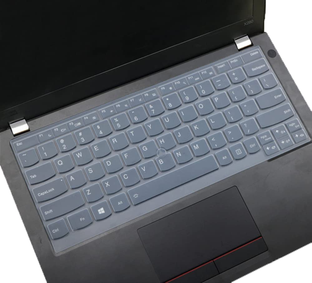 Silicone Keyboard Skin Compatible for 2021 Lenovo ThinkPad X1 Carbon Gen 9 Laptop 14", 2021 Thinkpad X1 Yoga 14", 2021 Thinkpad X1 Yoga Gen 6 14" Laptop (NOT Fit 2020-2017 release old Versions) (Black