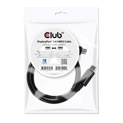 Club3D CAC-2068 VESA Certified DisplayPort to DisplayPort 1.4/Hbr3 M/M Cable DP 1.4 8K 60Hz 2m - 6,56ft