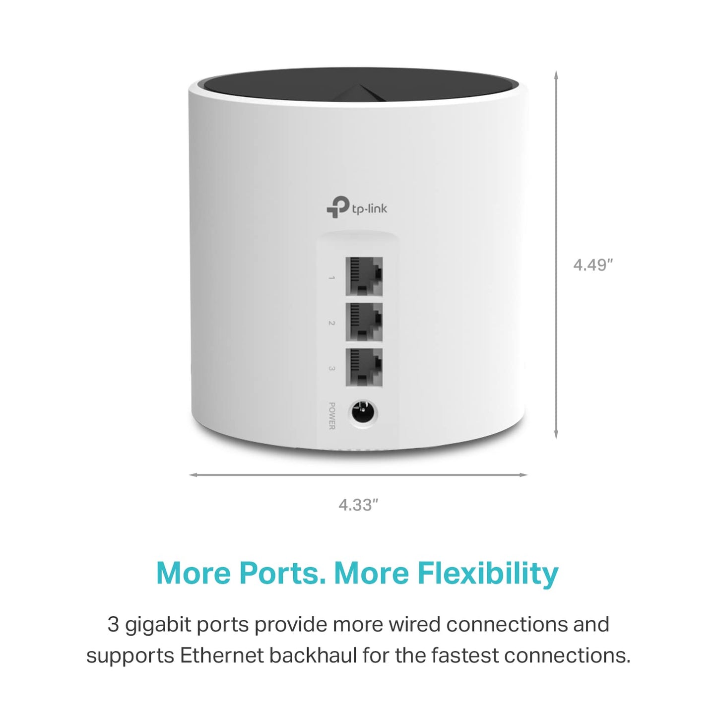 TP-Link Deco X55 AX3000 WiFi 6 Mesh System - Covers up to 6500 Sq.Ft, Replaces Wireless Router and Extender, 3 Gigabit Ports per Unit, Supports Ethernet Backhaul, Deco X55(3-Pack)