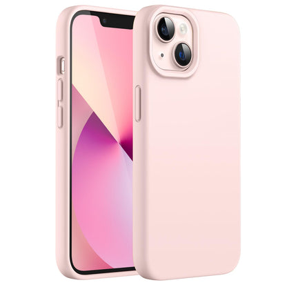 JETech Silicone Case for iPhone 13 6.1-Inch, Silky-Soft Touch Full-Body Protective Phone Case, Shockproof Cover with Microfiber Lining (Black)